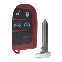 Coque de clé Chrysler 5 boutons, Lame CY24, Switch ST3