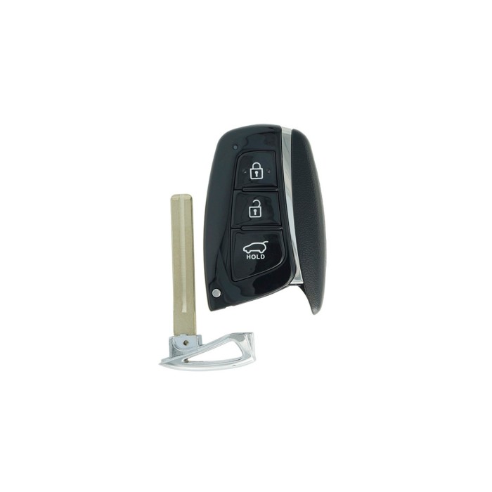 Télécommande compatible Hyundai Santa Fe mains libre 3 boutons