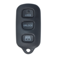 Coque sans lame compatible Toyota (Nord Américain) 4 boutons: portes, alarme et vitre