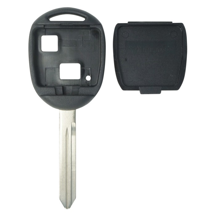 Coque clé 2 boutons Qualité supérieure pour Toyota Lame TOY47