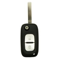 Coque de clé 2 boutons Renault: Clio III, Kangoo II, Master III, Modus, Twingo II, Wind
